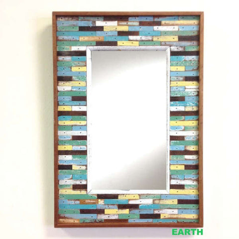 PF3-034 Earth // Mid Size Jigsaw Mirror