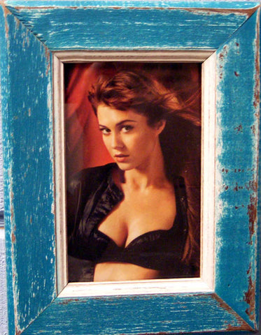 NS-46 // Blue Turquoise Chic & Shabby Photo Frame (NS-46)