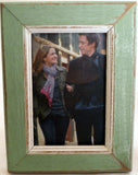 NS-46 // Satin Blue/Green Chic & Shabby Photo Frame (NS-46)
