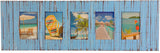 SN 222 // Sky Blue Beach Style 5 Picture Frame (4x6)