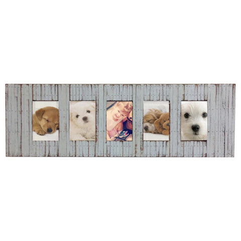 SN 222 // White Beach Style 5 Picture Frame (4x6)