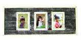 SN 299 Aqua // Triple picture frame  4"x6"