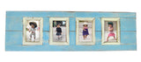 SN 301-4 Sky Blue  // Four picture frame 4x6 pics