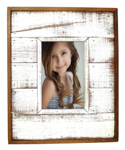 SN 037 White // 4 x 6 White Single Picture Frame