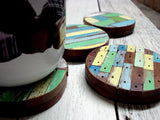SN253 Square  // Set of 4 Assorted Square Coasters
