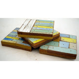 SN253 Square  // Set of 4 Assorted Square Coasters