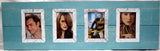 SN 301-4 Aqua  // Four picture frame 4x6 pics