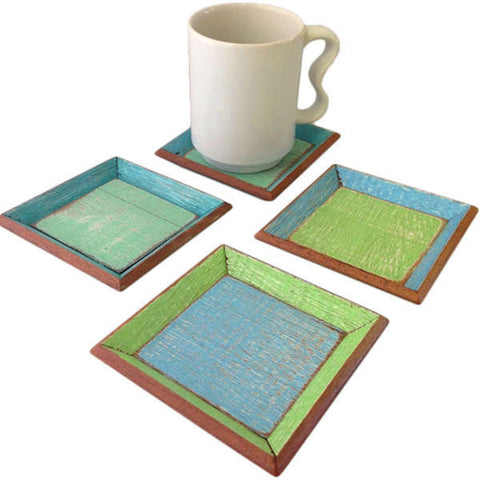 V-CSTR  // Beach Square Coaster Set of 4