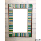 HN 048 // Retro Boat Wood Multicolor Mirror